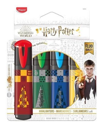 Maped Harry Potter 4'lü Renkli Fosforlu Kalem Seti