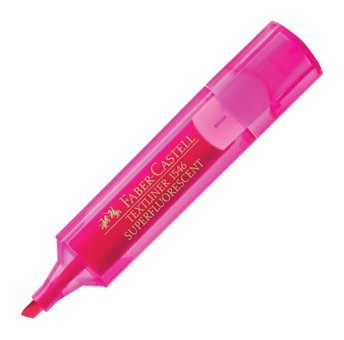 Faber-Castell Şeffaf Neon Pembe Fosforlu Kalem