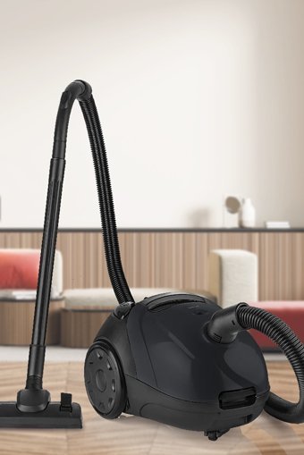 Goldmaster Cuty 900 W Yatay Toz Torbalı Süpürge Siyah