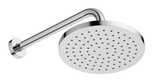İdeal Krom Tazyikli Yuvarlak Yağmur Tepe Duş Başlığı Gümüş