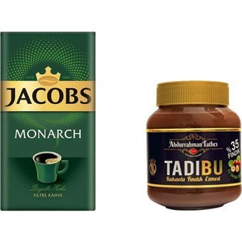 Abdurrahman Tatlıcı Tadıbu Kakaolu Fındık Ezmesi 330 gr + Jacobs Selection Filtre Kahve 250 gr