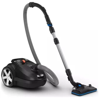 Philips Performer Silent FC8785/07 650 W Yatay Turbo Başlıklı Toz Torbalı Süpürge Siyah