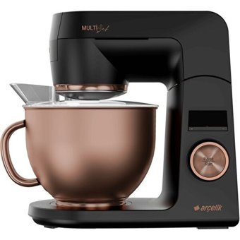 Arçelik MM 9042 DS Gurme Döküm 1000 W 4.6 lt Stand Hamur Yoğurma ve Mutfak Şefi Siyah-Rose