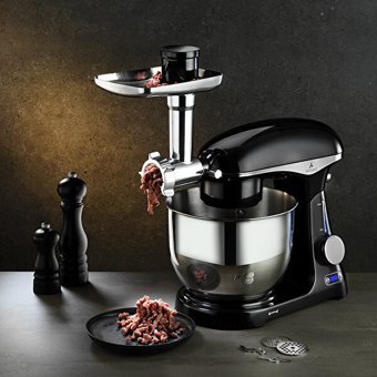 Aryıldız Hyper Paslanmaz Çelik 1500 W 7 lt Stand Hamur Yoğurma ve Mutfak Şefi Siyah