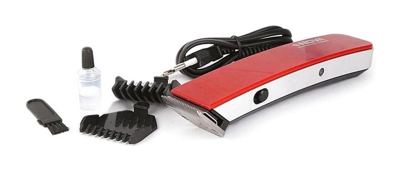 Insua NS-216 Saç Sakal ve Ense Çift Başlıklı Çok Amaçlı Kablosuz Kırmızı Tıraş Makinesi