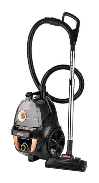 Stilevs Maxtron Premium 800 W Hepa Filtreli 4.8 lt Kapasiteli Toz Torbasız Süpürge Rose Siyah