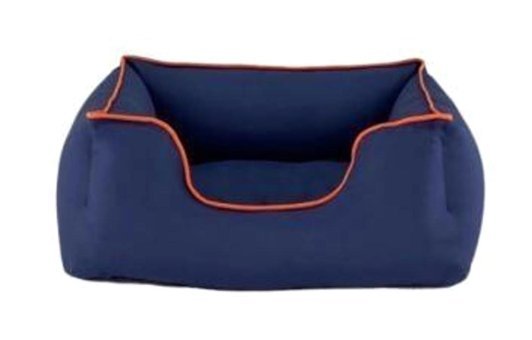 Pet Comfort Alpha Yıkanabilir Tek Fonksiyonlu 60x50 cm Sepet Kedi Yatağı Lacivert-Turuncu