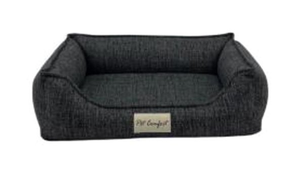 Pet Comfort Delta Yıkanabilir Tek Fonksiyonlu 55x45 cm Sepet Kedi Yatağı Siyah