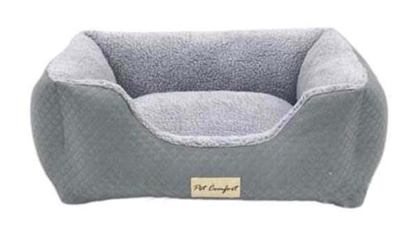 Pet Comfort Echo Yıkanabilir Tek Fonksiyonlu 60x50 cm Sepet Kedi Yatağı Gri