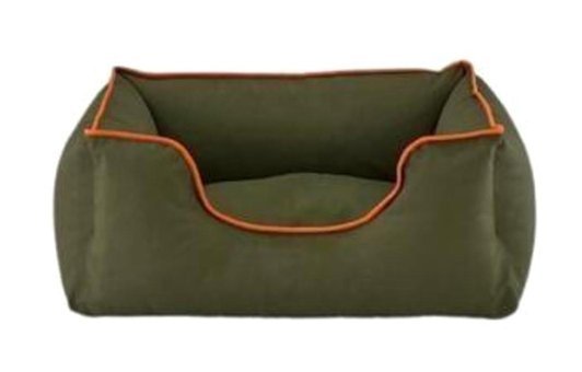 Pet Comfort Alpha Yıkanabilir Tek Fonksiyonlu 60x50 cm Sepet Kedi Yatağı Haki-Turuncu