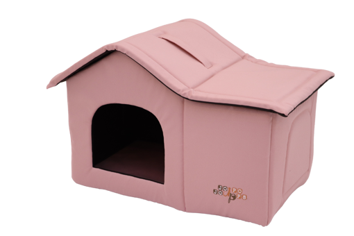 Jojo Pops Tek Fonksiyonlu 50x35x40 cm Üstü Kapalı Kedi Yatağı Pembe