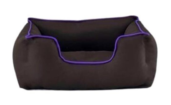 Pet Comfort Alpha Yıkanabilir Tek Fonksiyonlu 60x50 cm Sepet Kedi Yatağı Kahverengi-Mor