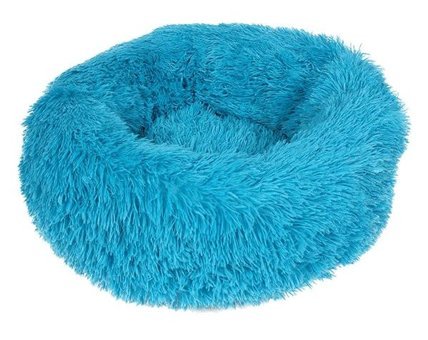 Lebeigo Yıkanabilir Tek Fonksiyonlu 35x35 cm Minder Kedi Yatağı Mavi