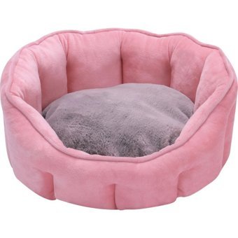 Weichuang Anself Yıkanabilir Tek Fonksiyonlu 42x34x12 cm Sepet Kedi Yatağı Pembe