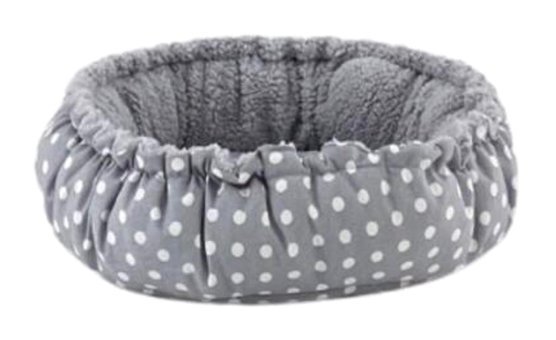 Pet Comfort Sunflower Yıkanabilir Tek Fonksiyonlu 60 cm Sepet Kedi Yatağı Beyaz - Gri