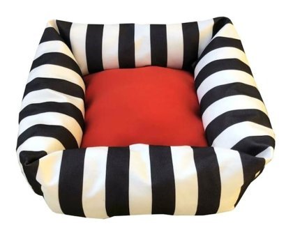 Lüks Yıkanabilir Tek Fonksiyonlu 50x50x20 cm Minder Kedi Yatağı Kırmızı