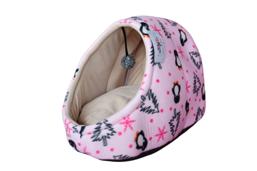 Jojo Pops Yıkanabilir Tek Fonksiyonlu 50x35x40 cm Mağara Kedi Yatağı Pembe