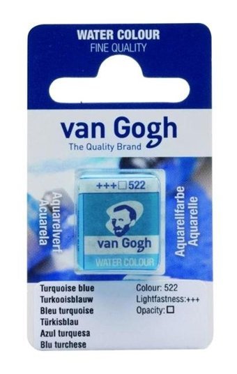 Talens Van Gogh 12 Tablet 522 Turquoise Blue Sulu Boya