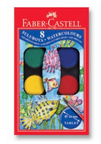 FaberCastell 8 Renk Sulu Boya
