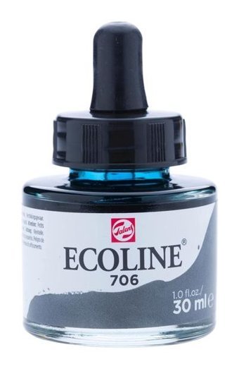 Talens Ecoline 706 Deep Grey Sulu Boya