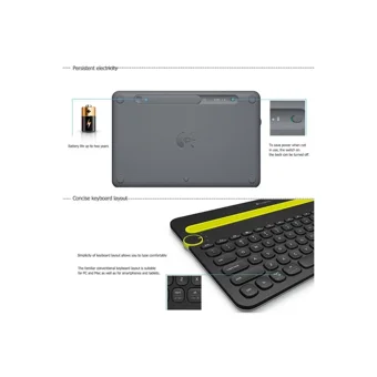 Logitech K480 Türkçe Q Kablosuz Siyah Numerik Klavye