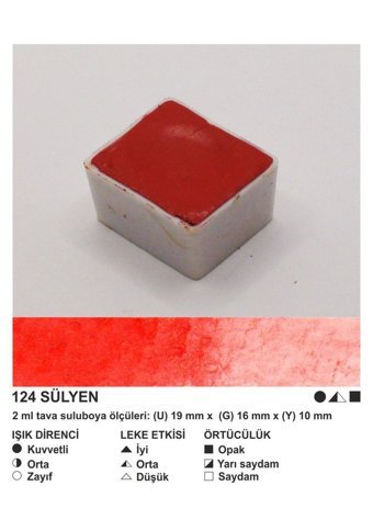 Şemse El Yapımı Sanatsal 12 Tava Sülyen Taş Sulu Boya