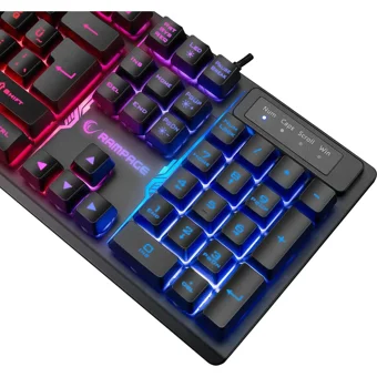 Rampage KB-RX77 Türkçe Q Kablolu Siyah Normal Gaming Klavye