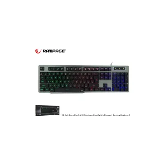 Rampage KB-R78 İngilizce Q Kablolu Siyah Normal Gaming Klavye