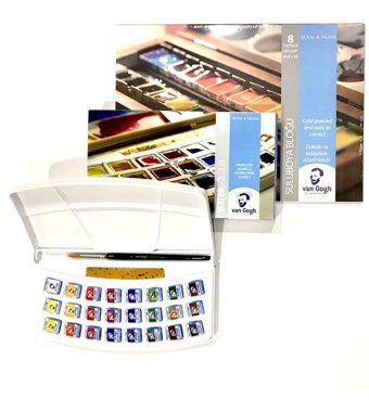 Van Gogh 24 Renk Tablet 300 gr Blok Sulu Boya