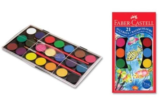 FaberCastell Redline 21 Renk Büyük Boy Sulu Boya