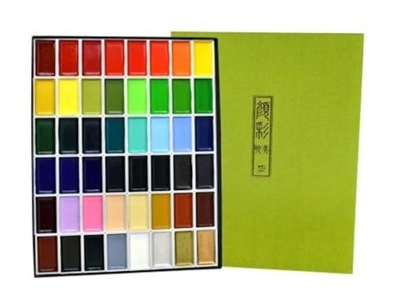 Zig Mc2048V Pigment Gansai Tambi 48'li Sulu Boya