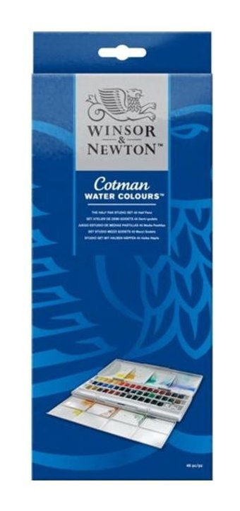 Winsor & Newton Cotman 12 Tablet 45 Renk Sulu Boya