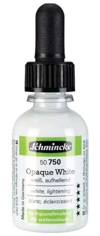 Schmincke Aqua Drop 30 ml Opaque White Sulu Boya