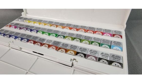 Afra Artists Water Colour Tablet 48'li Yarım Tablet Sulu Boya