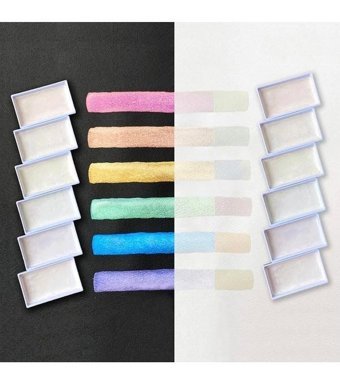 Zig Gansai Tambi Opal Colors Tablet 6 Renk Sulu Boya