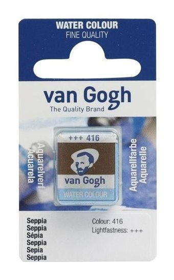 Talens Van Gogh 12 Tablet 416 Sepia Sulu Boya