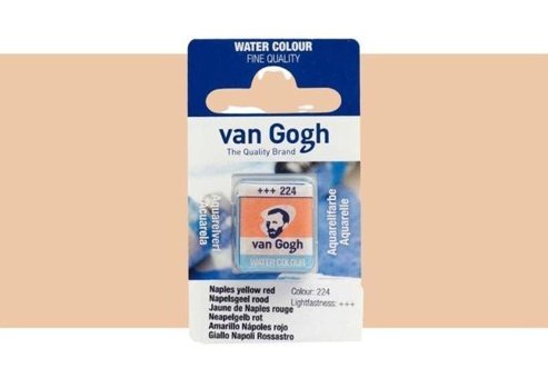 Van Gogh Naples Yellow Red 224 Yarım Tablet Sulu Boya
