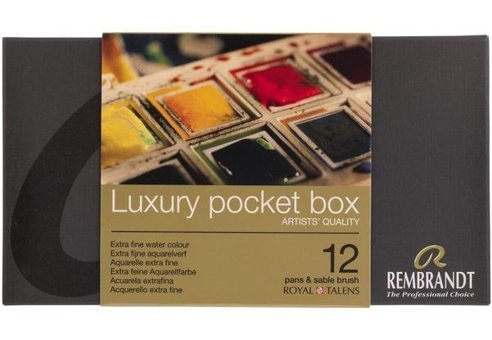 Rembrandt Takımı 12'li Plastik Kutu Sulu Boya