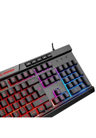 Rampage BYGAME-K2 Türkçe Q Kablolu Siyah Yarı Mekanik Gaming Klavye