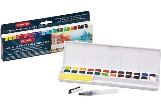 Derwent Inktense Paint Pan Studio 24'lü Sulu Boya