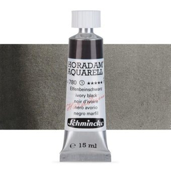 Schmincke Horadam Aquarell Tüp 15 ml Ivory Black 78 Sulu Boya