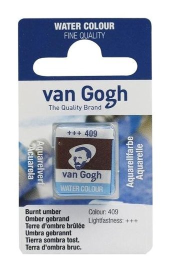Talens Van Gogh 12 Tablet 409 Burnt Umber Sulu Boya