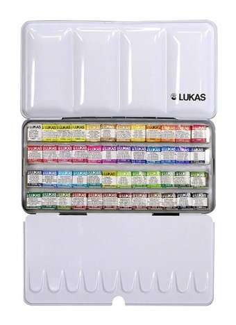 Lukas Aquarell Profesyonel Tablet 48 Renk Metal Ku Sulu Boya