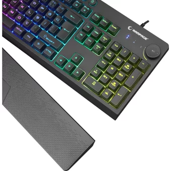 Rampage KB-GX65 Türkçe Q RGB Kablolu Siyah Yarı Mekanik Gaming Klavye