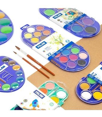 Mılan 80011 Water Colour 12'li Büyük Boy Sulu Boya