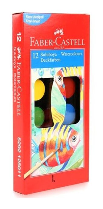 FaberCastell Küçük Boy 12'li Sulu Boya