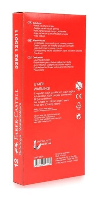FaberCastell Küçük Boy 12'li Sulu Boya