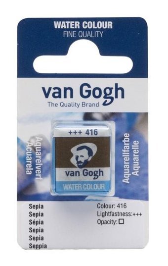 Talens Van Gogh Tablet Sepia 416 Sulu Boya