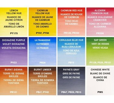 Winsor & Newton Cotman Metal Kutu 12 Renk Sulu Boya