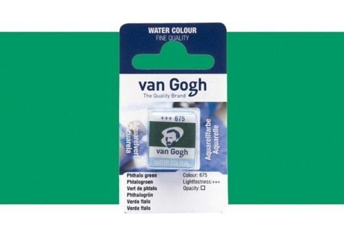 Van Gogh Phthalo Green 675 Yarım Tablet Sulu Boya